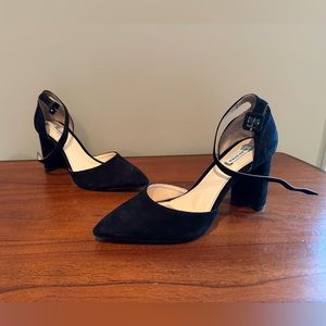 Alex Marie Faux Suede 3 1/2” ankle strap heel